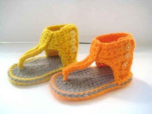 Crochet Pattern Baby Booties or Sandals