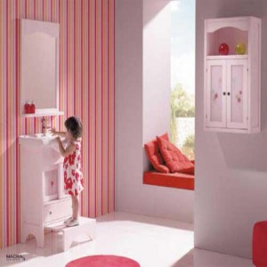 Fascinating-Kids-Bathroom-Design-Ideas-with-Colorful-Wallpaper
