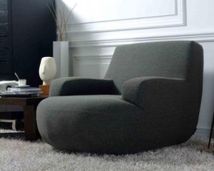 Living-room-black-modern-armchair