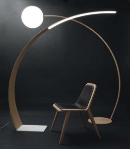 Modern Wooden Floor Lamp Design With Oak Concept
