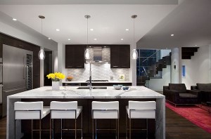 Modern-kitchen-remodeling-with-island-as-dining-table