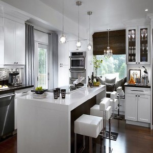 Modern-minimalistic-kitchen-with-white-bar-stools