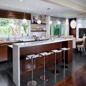 Retro-Modern-kitchen-with-bar