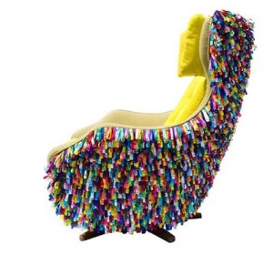 Colourful Armchair With Yellow Velvet Cord By Studio 20age modern colourful armchair design with yellow velvet  Daily Furniture Magazine