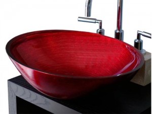 Red-Glass-Vessel-Sink
