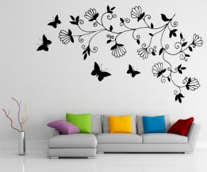 Abstract-Dark-Tree-Butterfly-Wall-Stickers-Decals-Art-for-for-Small-Modern-Living-Room-Wall-Painting-Ideas
