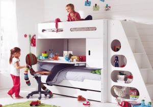 Modern-White-Bunk-Bed-For-Kids-with-Slide-Study-Desk-800x559