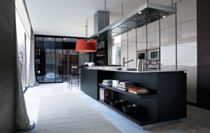 Shelves-and-barplot-in-contemporary-kitchen