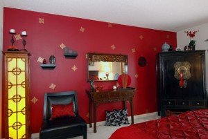 luxury-modern-home-design-red-wall-paint