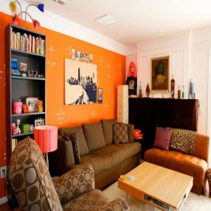 orange-living-room-design
