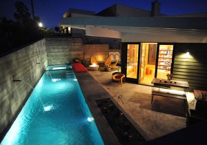 Minimalist Modern Style Small Swimming Backyard Pool Inspiration Design