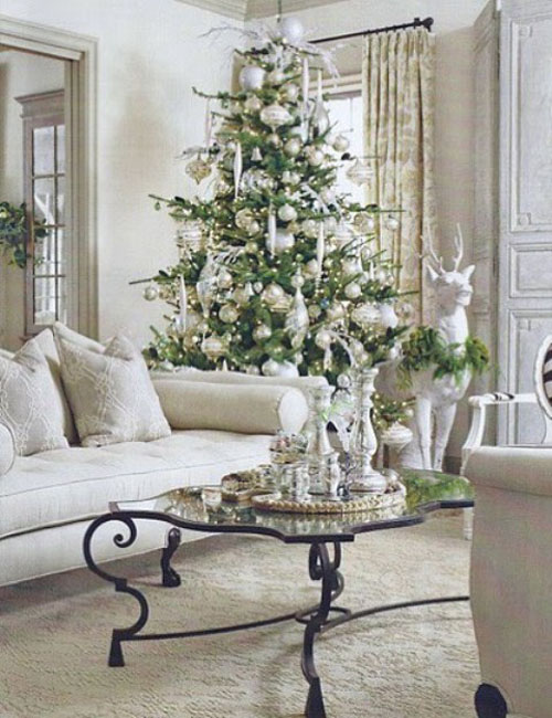 Vintage-Christmas-Tree-Decorating-Ideas-19
