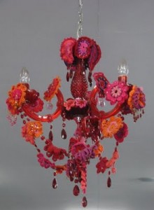 crochet chandelier