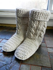 crochet pattern mamachee boots adult women sizes cable instructions included.-f73947