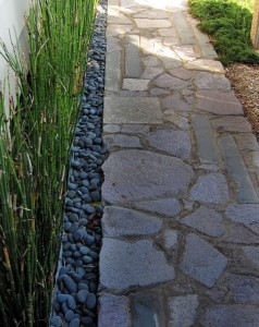 Contemporary-Blue-Patio-Pebbles-in-Garden-Pathway