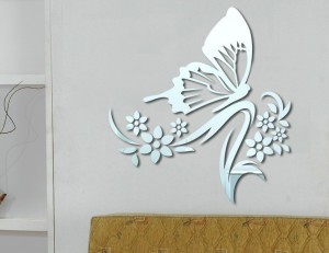 Novel-three-dimensional-fashion-butterfly-flowers-mirror-wall-stickers-TV-backdrop-sticker-new-home-wall-decoration
