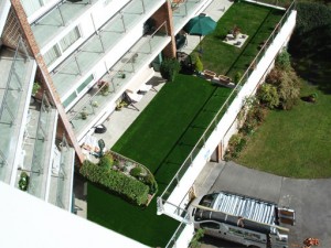 artificial grass balcony