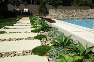 lined-stepping-stones-in-a-modern-garden