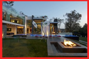 beautiful-swimming-pool-outdoor-fireplace-design