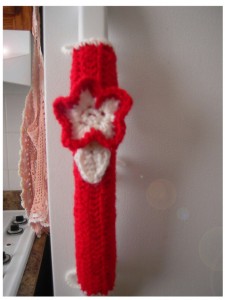 crochet fridge handle