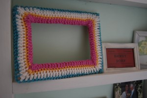 crochet wall picture