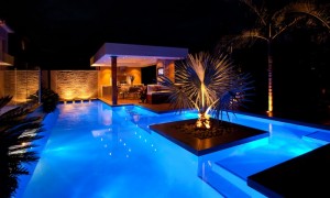 lighting swimming pool