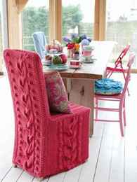knitted chair cover