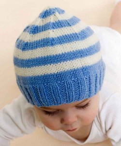 knitting baby hat