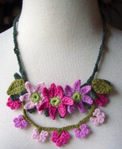 _Crochet_Pink_Mix_Necklace_by_meekssandygirl