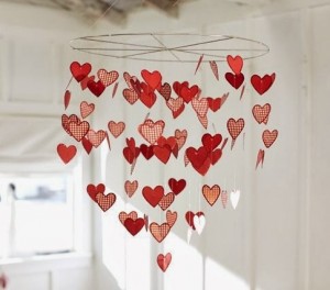 valentine-decoration-craft-fun-cute-idea-budget-paper-cutouts-upcycle-vintage-wall-floating-chandelier-kids-room-mobile-hanging-wreath-hearts-easy-quick-party-dinner-romantic-chic