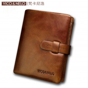 Hot-sale-Brand-100-Genuine-Leather-Wallet-for-men-designer-Coffee-Real-Leather-bifold-purses-credit