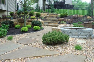 garden-decor-awesome-kid-backyard-landscape-decoration-with-pebble-garden-floor-including-stone-garden-path-and-round-stone-fire-pit-interesting-design-for-kid-backyard-landscape