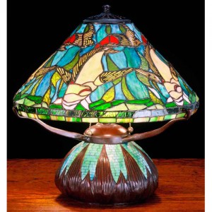 Tiffany+Nautical+Koi+Mosaic+Base+Table+Lamp