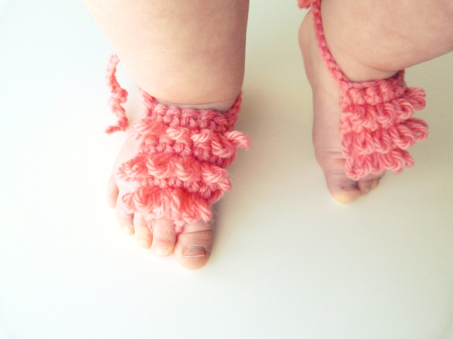 crochet baby barefoot sandals | .lomets