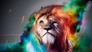 Colorful-Lion-Painting-Wallpaper