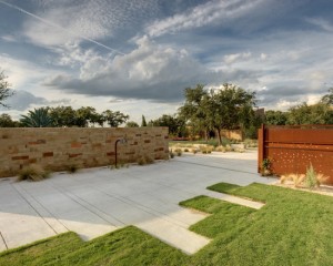 admirable-modern-landscape-with-gray-driveway-designs-also-cool-grass-light-brown-and-burgundy-and-orange-accent-bricks-color