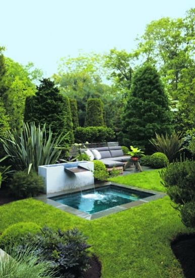 modern backyard water feature | http://lomets.com