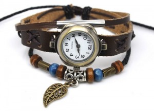 leather_bracelet_watch_brown_leaf_charm_beaded_adjustable_8f2bf1cb