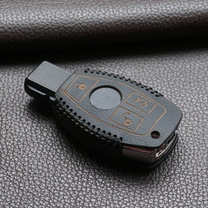 Genuine-leather-car-key-cover-wallet-set-bag-for-mercedes-benz-C-E-S-class-w203